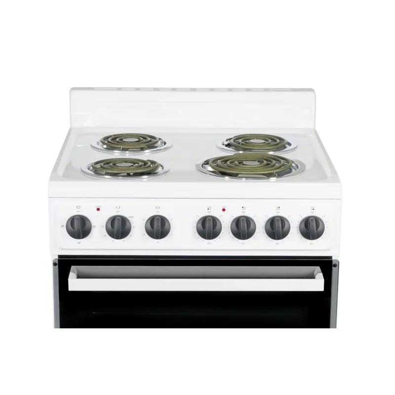 Premium Levella 24" 2.7 Cubic Feet Smart Electric Free Standing Range with 4 Burners