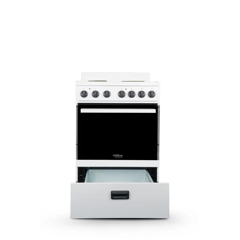 Premium Levella 24" 2.7 Cubic Feet Smart Electric Free Standing Range with 4 Burners