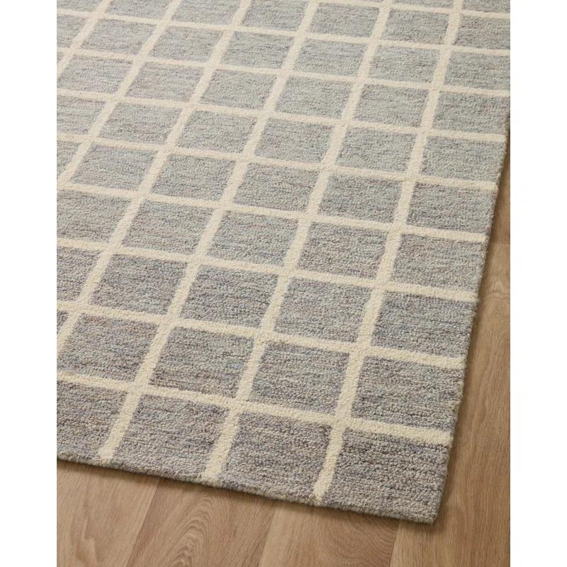 Ivory Elegance Hand-tufted Wool Rectangular Area Rug