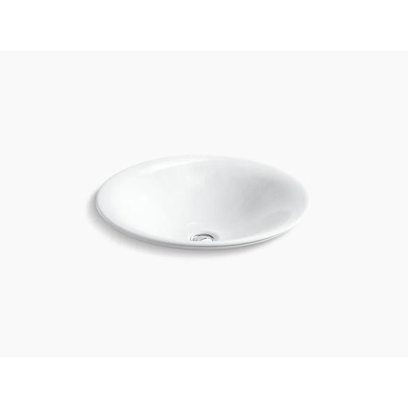 KOHLER Sartorial Herringbone Carillon ARTIST EDITIONS Round Wading Pool Bathroom Sink