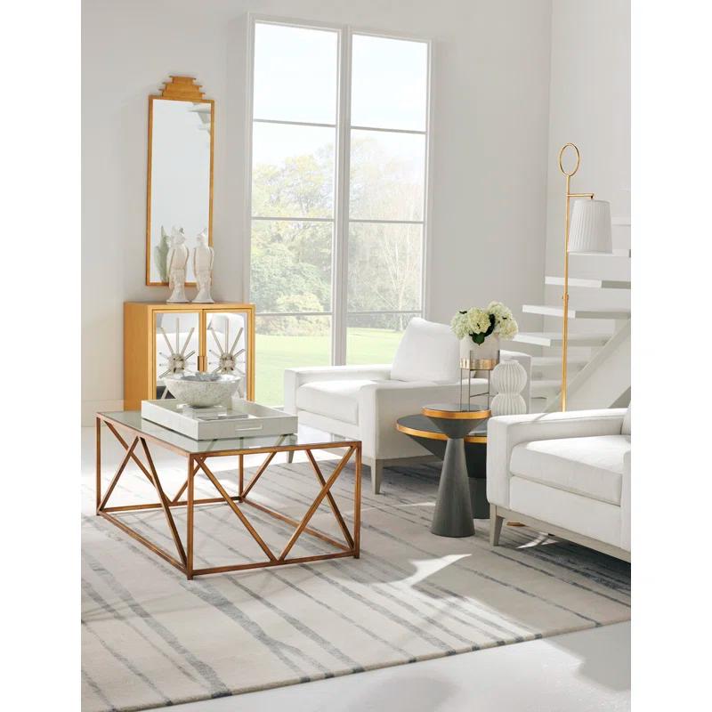 New York Glass Top Coffee Table