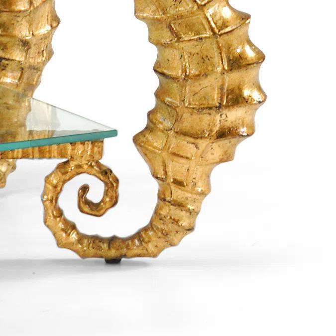 Seahorse Glass Top Coffee Table