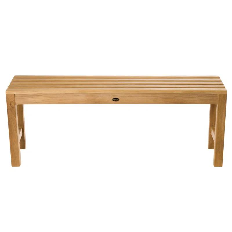 Elegant Teak Spa Shower Bench with Safety Design