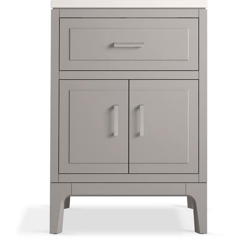 Seer 24" Freestanding Single Bathroom Vanity Cabinet with Sink and Quartz Top