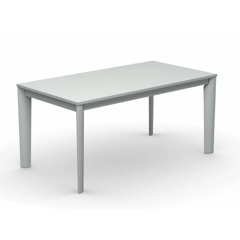 Oxide Bronze Extendable Dining Table with Matt Optic White Base