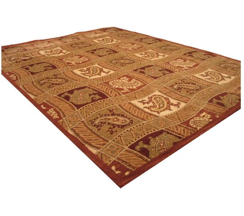 Red Barrel Studio® Timeless Willow Red Hand Tufted Wool Rug