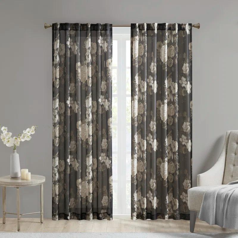 Madison Park Simone Marcus Sheer Curtain Panel