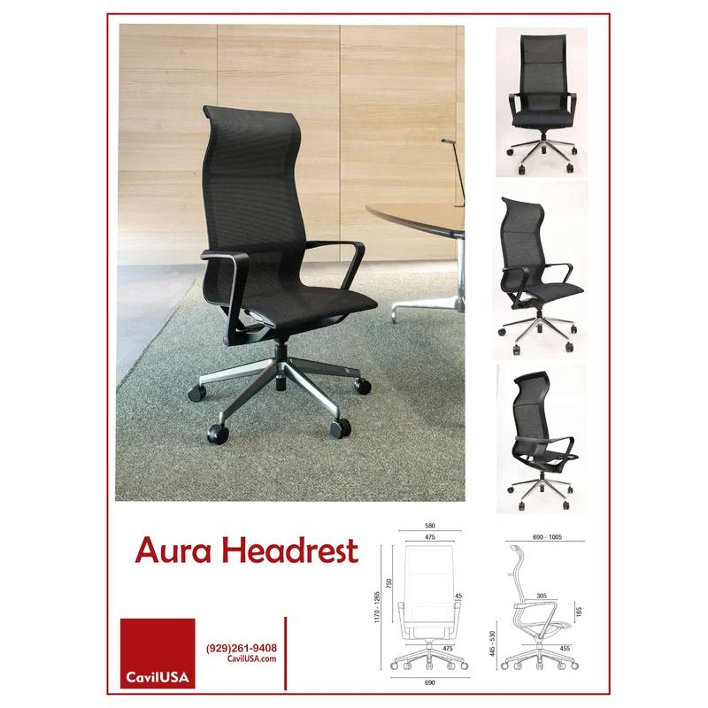 Aura High Back Ergonomic Task Chair with Mesh and Metal Frame