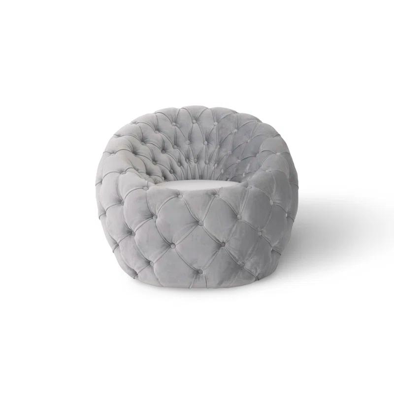 Phillips Collection Seating 35" Wide Tufted Barrel Chair
