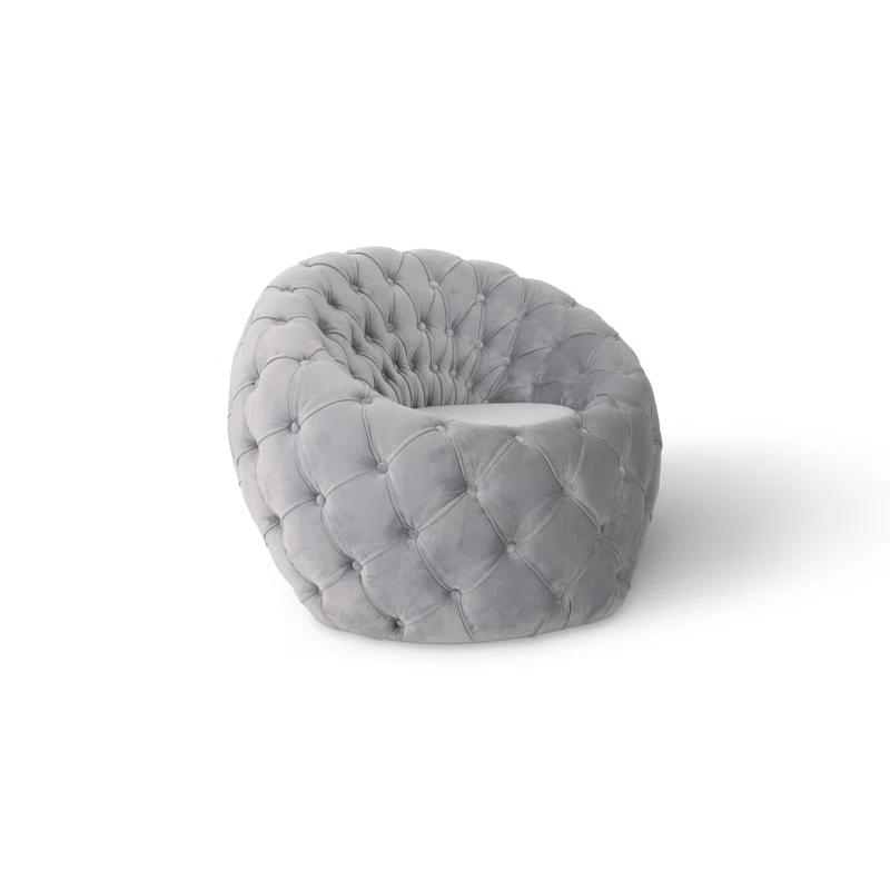 Phillips Collection Seating 35" Wide Tufted Barrel Chair