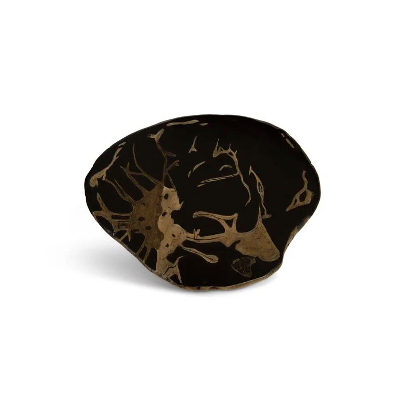 Phillips Collection Cast Naturals Petrified Resin Accent Stool