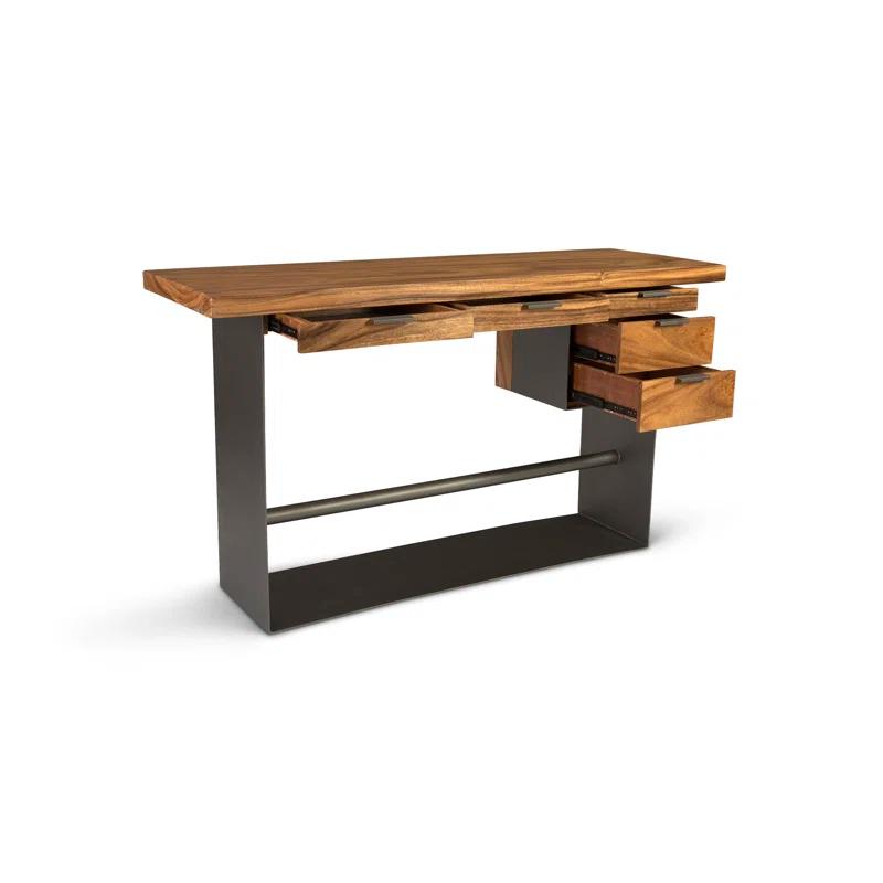 Phillips Collection Iron Frame Standing Desk with Drawers