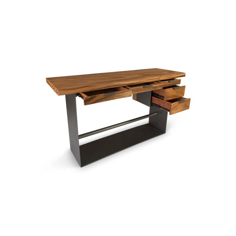 Phillips Collection Iron Frame Standing Desk with Drawers