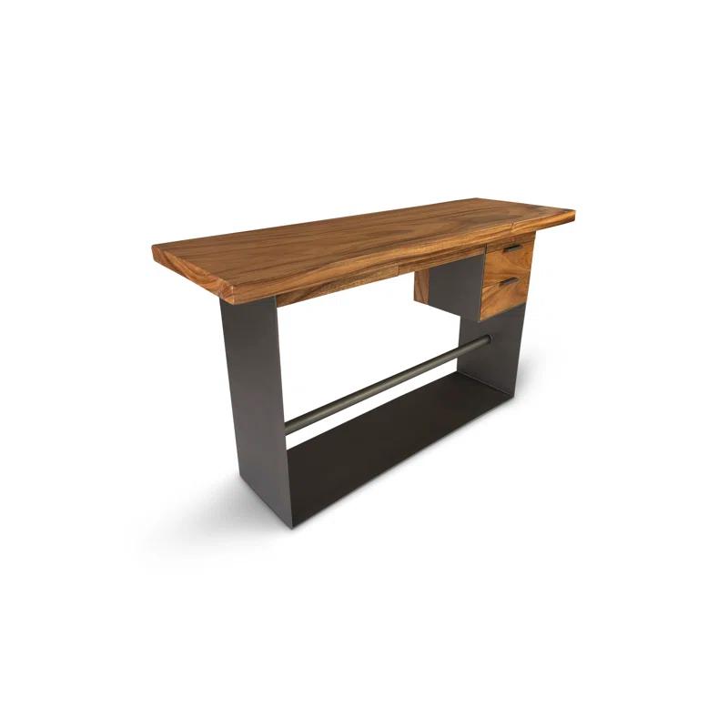 Phillips Collection Iron Frame Standing Desk with Drawers