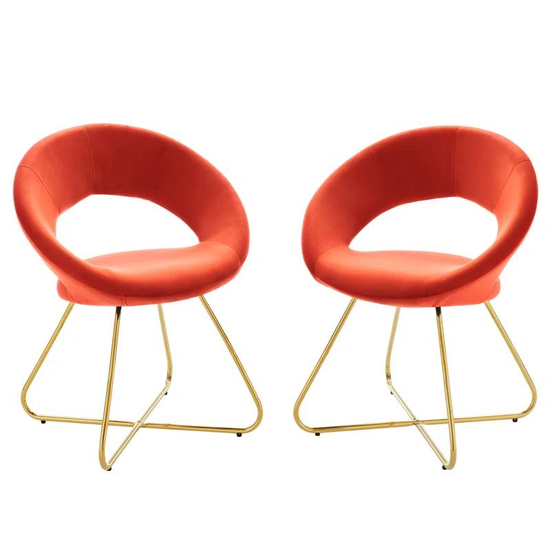 Modway Modway Nouvelle Upholstered Fabric Dining Chair Set of 2