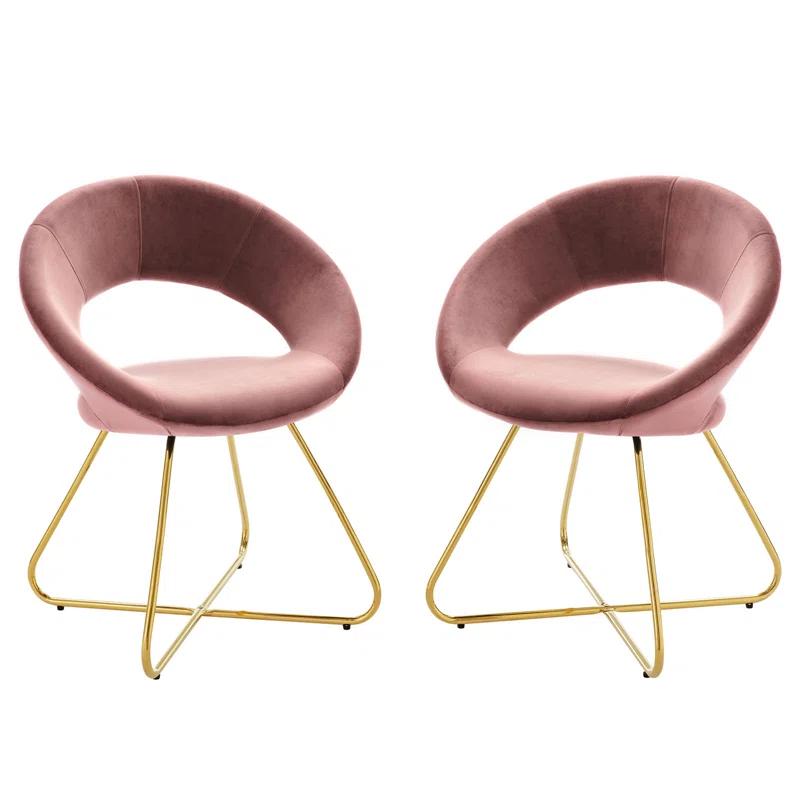 Modway Modway Nouvelle Upholstered Fabric Dining Chair Set of 2