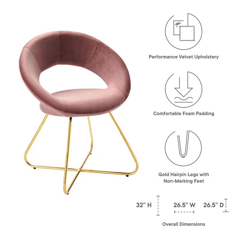 Modway Modway Nouvelle Upholstered Fabric Dining Chair Set of 2