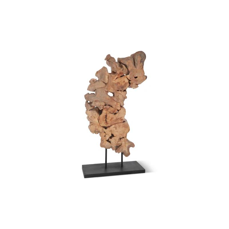 Phillips Collection Dimensional Pipal Wood Sculpture