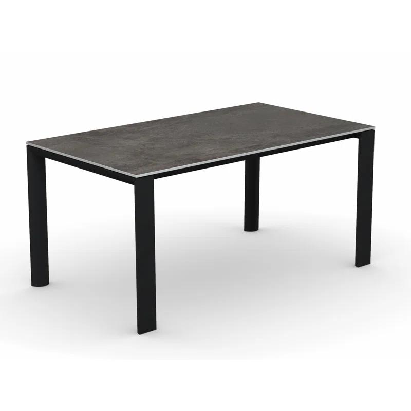 Dorian Extending Outdoor Dining Table with Metal Frame