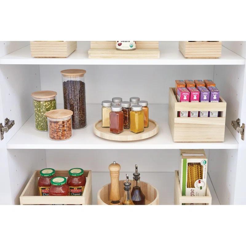 Paulownia Wood Eco 250 Oz. Food Storage Container With Handle