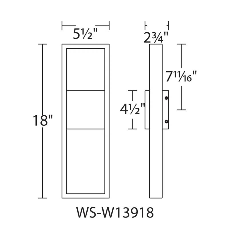 Archetype Aluminum LED Wall Light