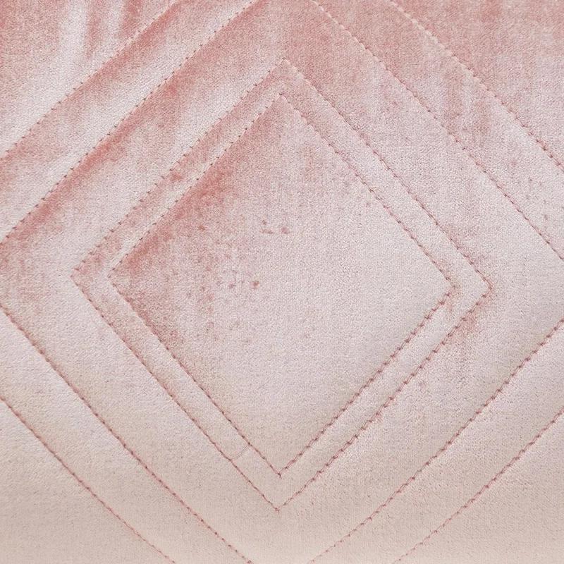 Reta Pink Velvet Rectangular Throw Pillow