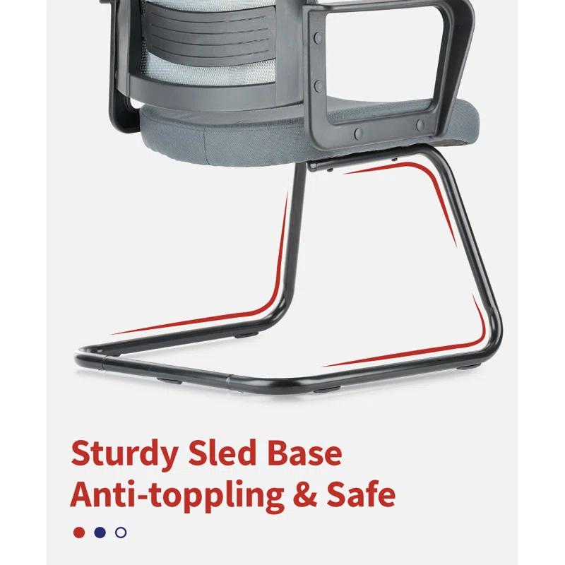 Clatina Waiting Room Chair with Metal Frame