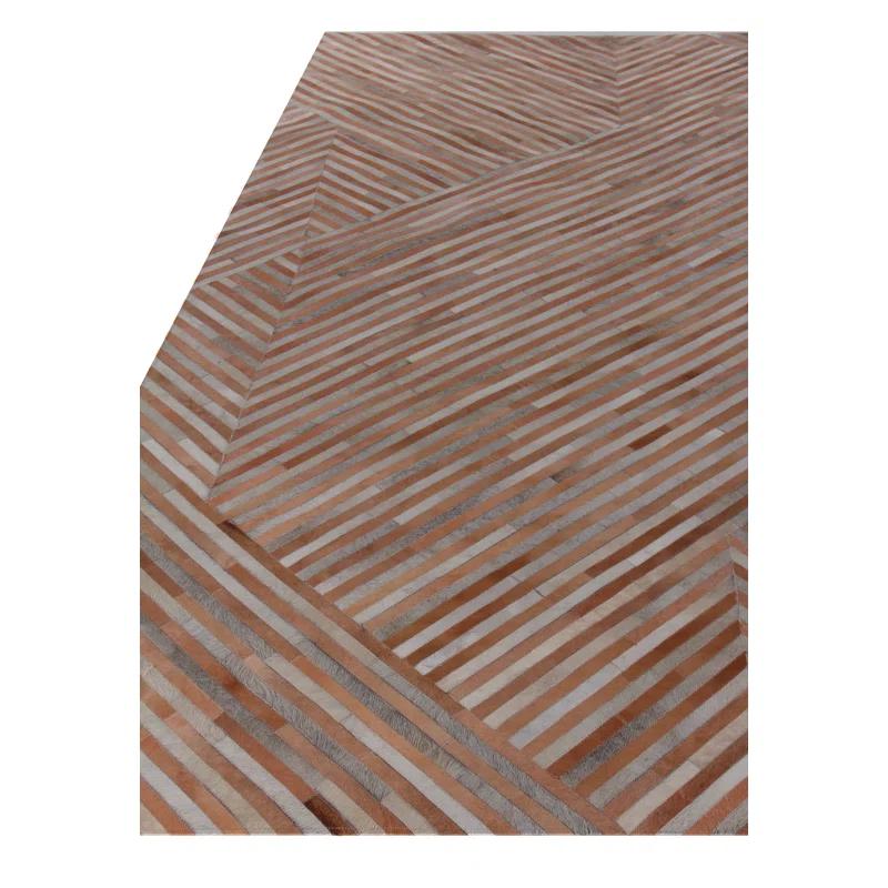 Natural Hide Cowhide Geometric Indoor Rug