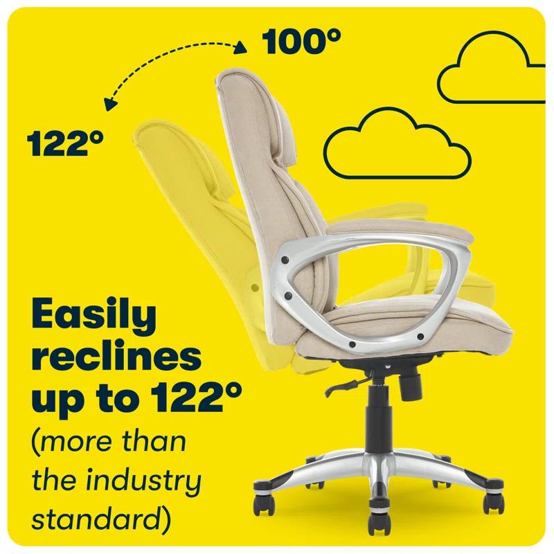 Serta Serta Hannah Executive Office Chair, Ergonomic Lumbar Support, Firm Seat Cushion, Deep Body Pillows