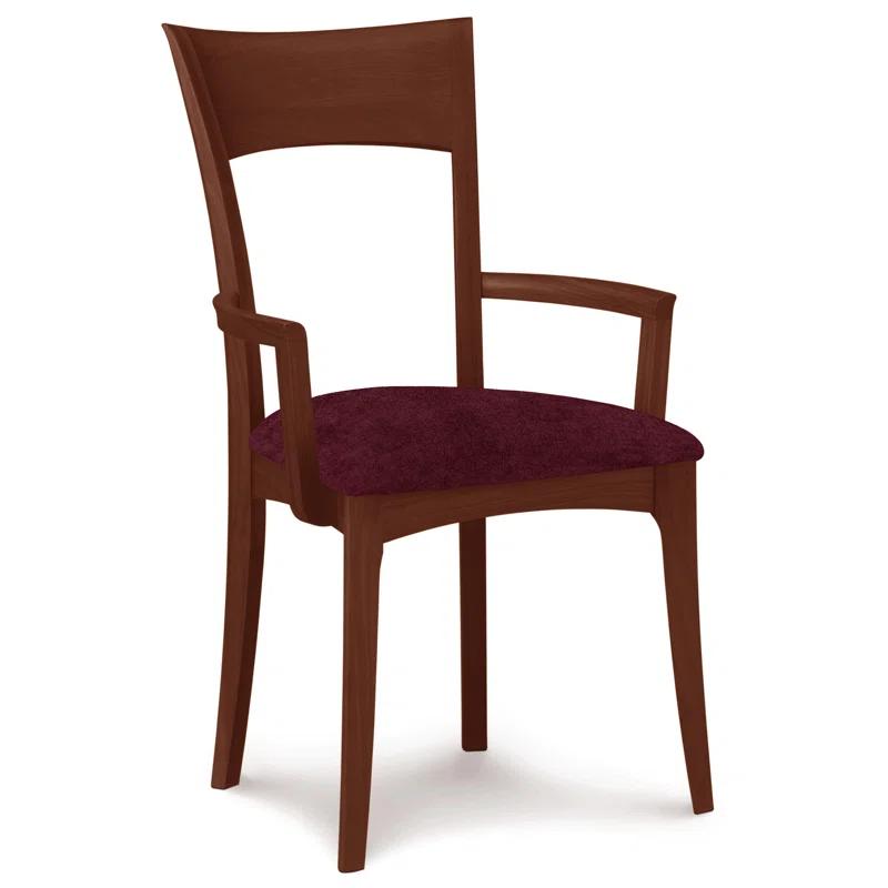 Ingrid 19.25'' H Upholstered Cherry Armchair