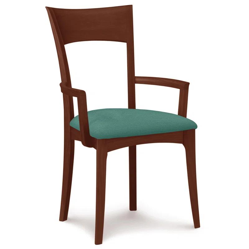 Ingrid 19.25'' H Upholstered Cherry Armchair