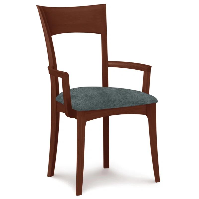 Ingrid 19.25'' H Upholstered Cherry Armchair