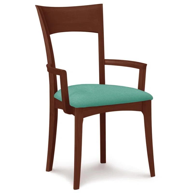 Ingrid 19.25'' H Upholstered Cherry Armchair