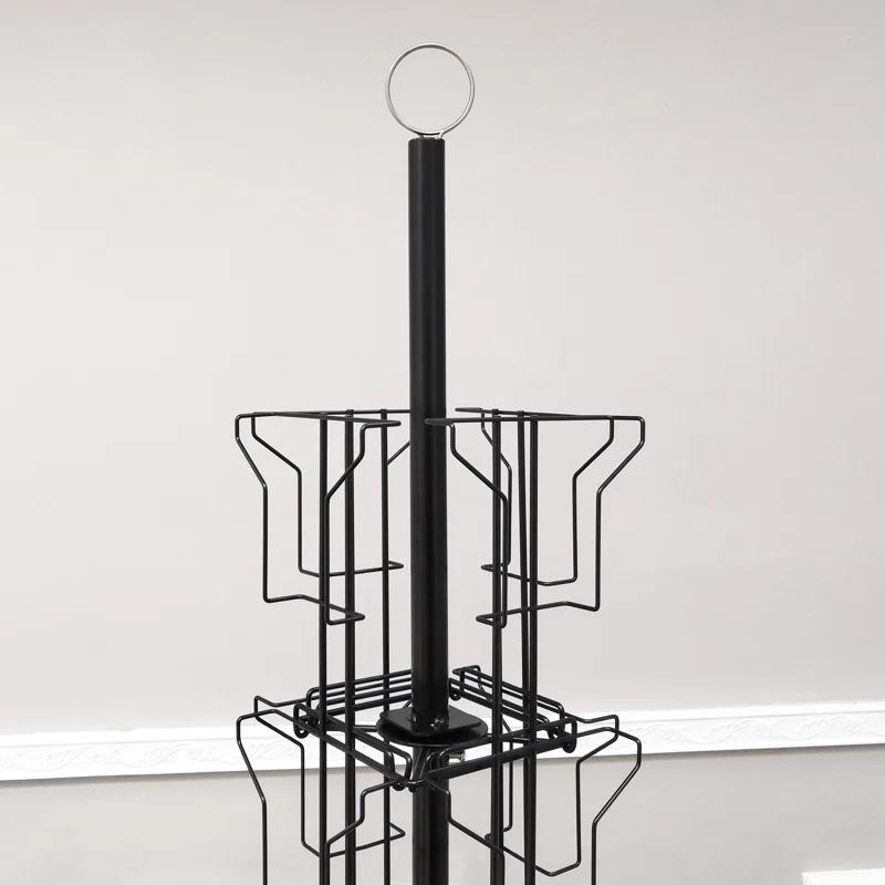 Greeting Card Rack 24-Pocket 6" Wide Pocket (Fits 5x7" Cards with Envelop) CD DVD Metal Display