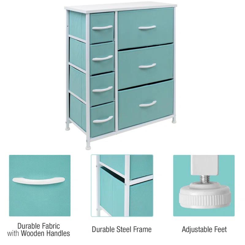 Aqua Delight Nursery Dresser with Extra Deep Drawer