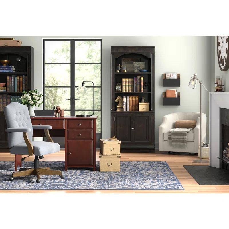 Debbie 77.47cm Wide Polyester Swivel Barrel Chair