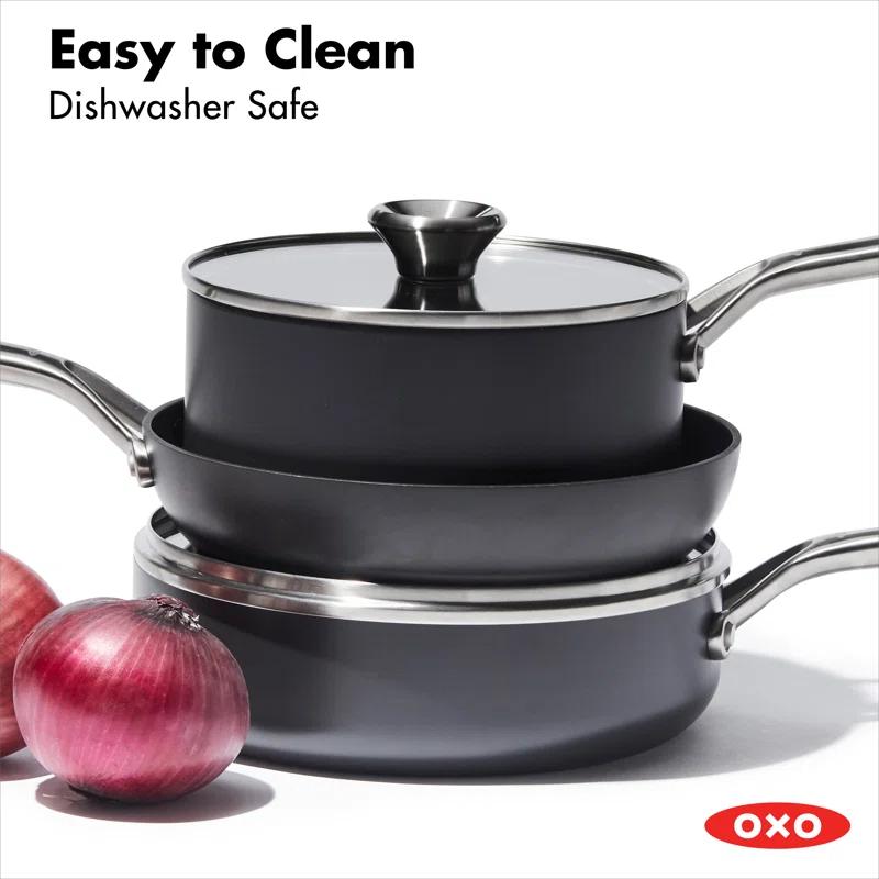 OXO OXO 5 Pieces Hard-Anodized Aluminium Non Stick Cookware Set
