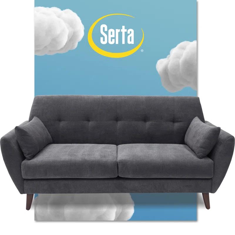 Serta Artesia Midcentury Modern Sofa with Tapered Legs