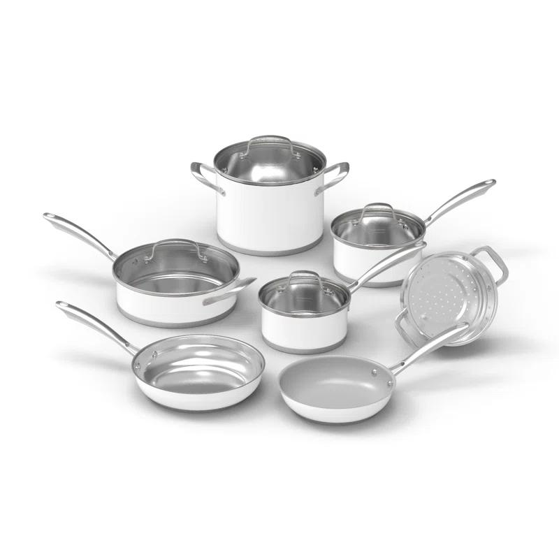 11Pc Matte White Set
