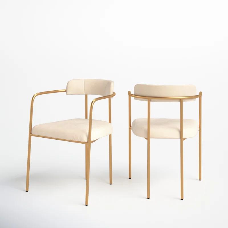 Lenna Upholstered Dining Arm Chair