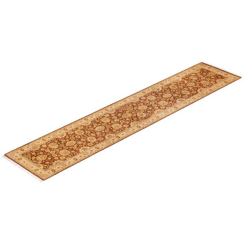 Isabelline One-of-a-Kind 2' 8" X 13' 2" 2000s Runner Wool Area Rug in Brown
