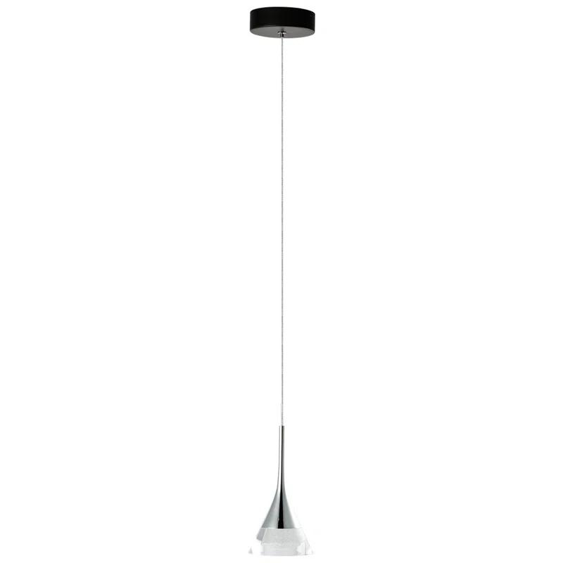 Amalfi 4.75-in Integrated LED Height Adjustable ETL Certified Pendant Light with Cone Shade
