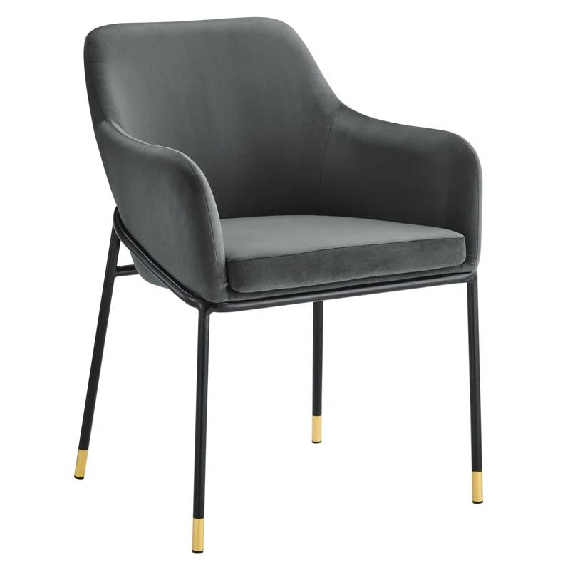 Modway Jovi Performance Velvet Dining Armchair by Modway (Set of 2)