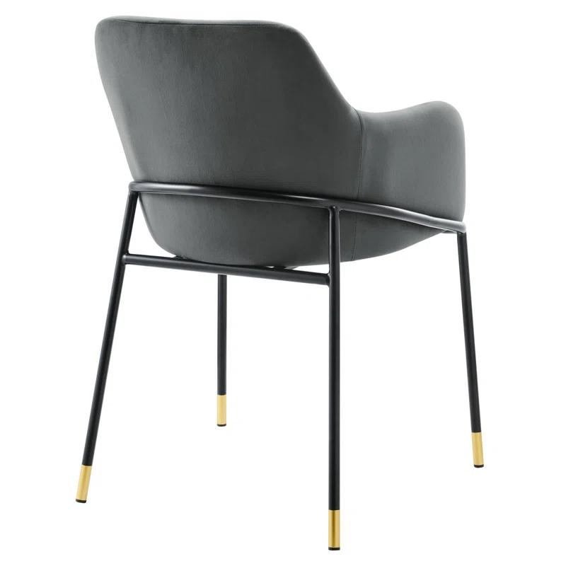 Modway Jovi Performance Velvet Dining Armchair by Modway (Set of 2)