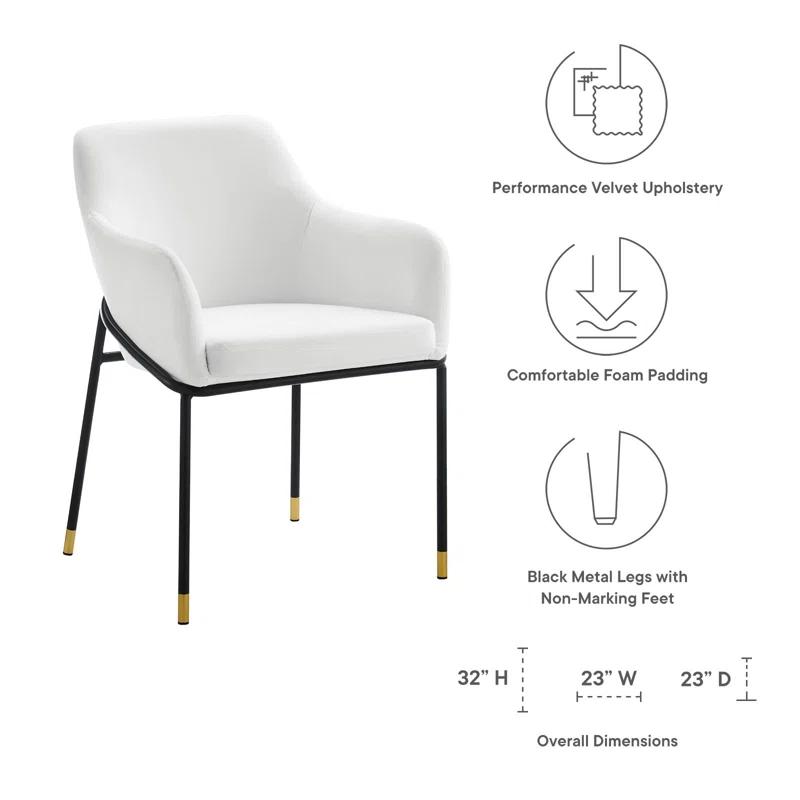 Modway Modway Jovi Performance Velvet Dining Armchair