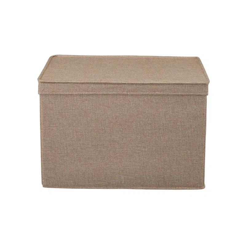 Household Essentials Household Essentials Wide Storage Box Fabric Bin (Set of 2)