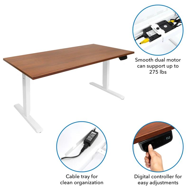 Mount-It Ultimate Dual Motor Electric Standing Desk with 48" Tabletop