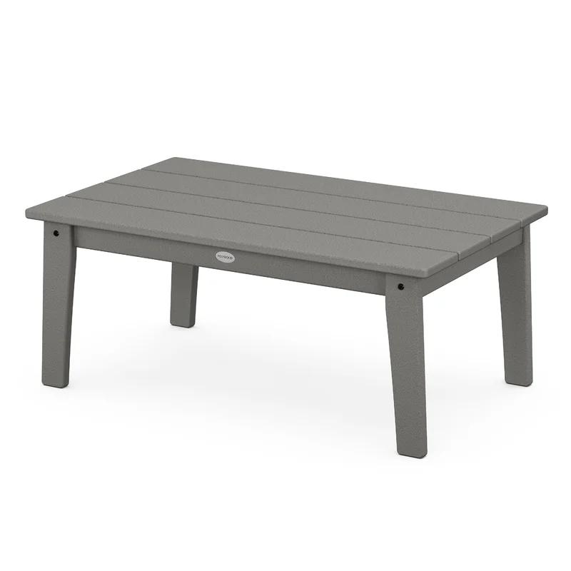 Lakeside Slate Grey 36" All-Weather POLYWOOD Outdoor Coffee Table