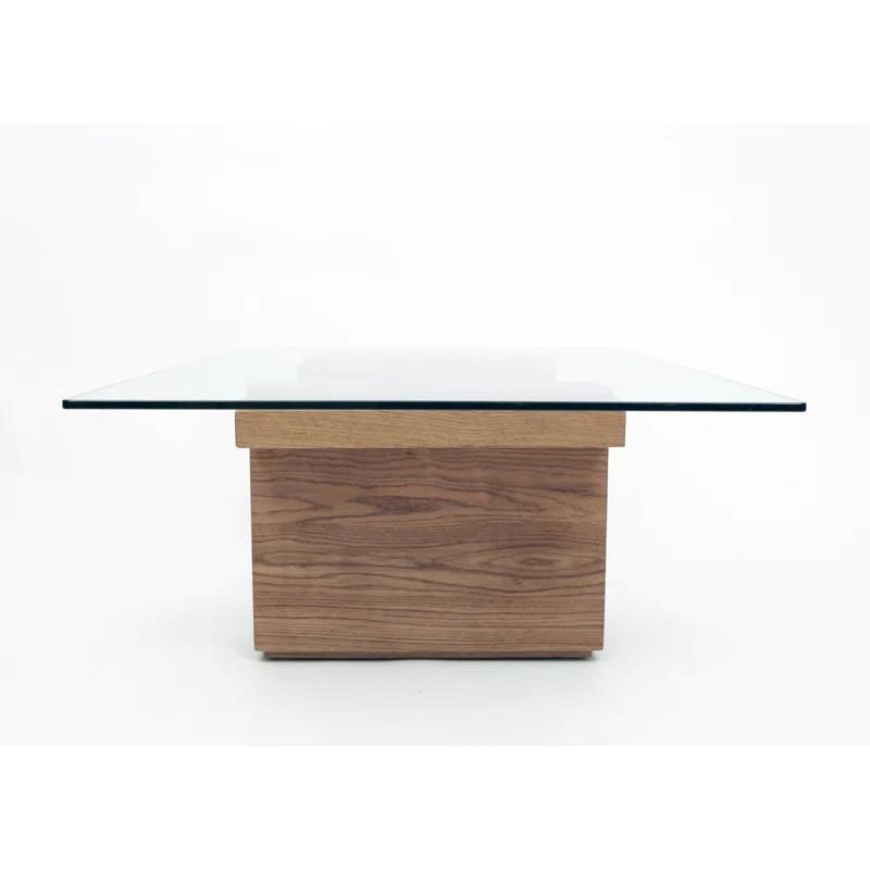 SQG Pedestal Coffee Table with Storage