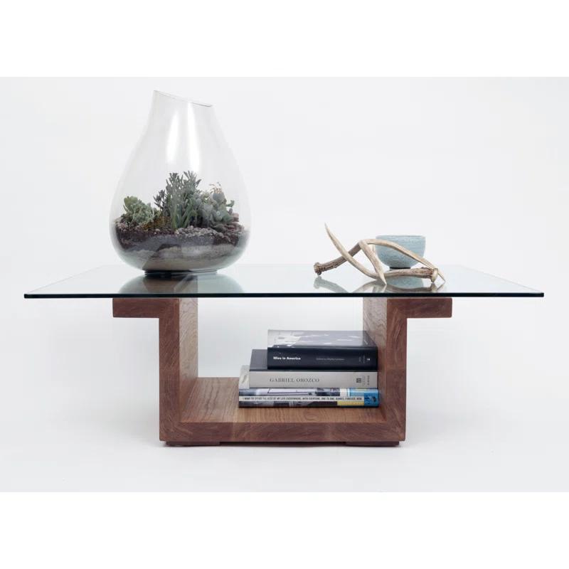 SQG Pedestal Coffee Table with Storage